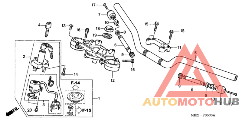 Handle pipe/top bridge
