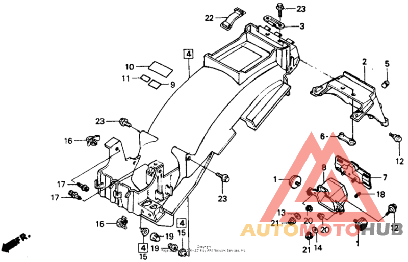 Задний бампер