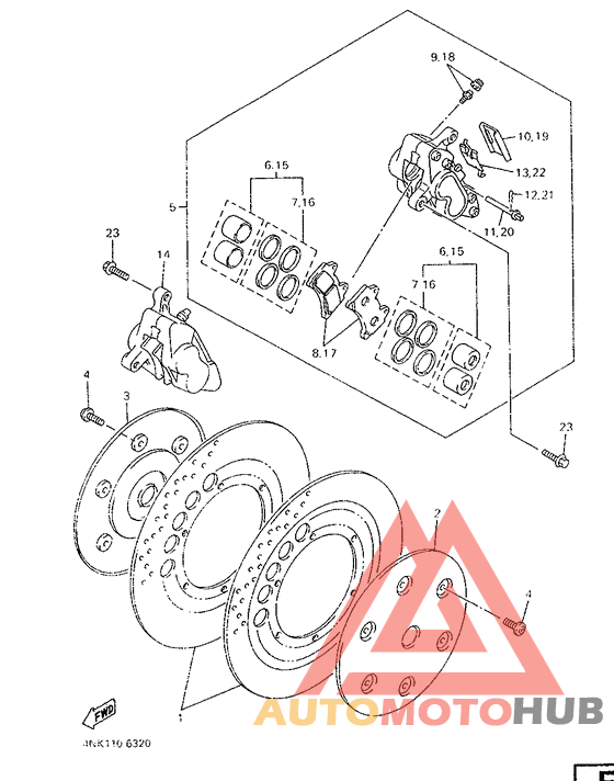 Передний тормоз