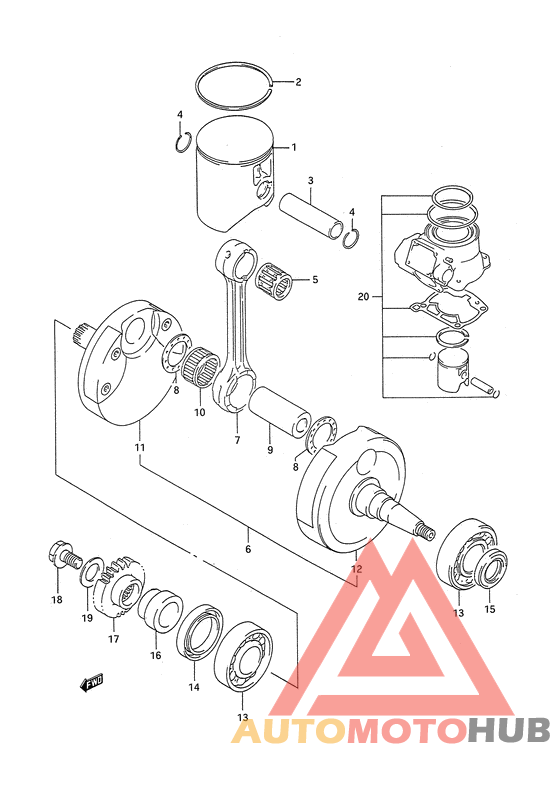 Вал коленчатый