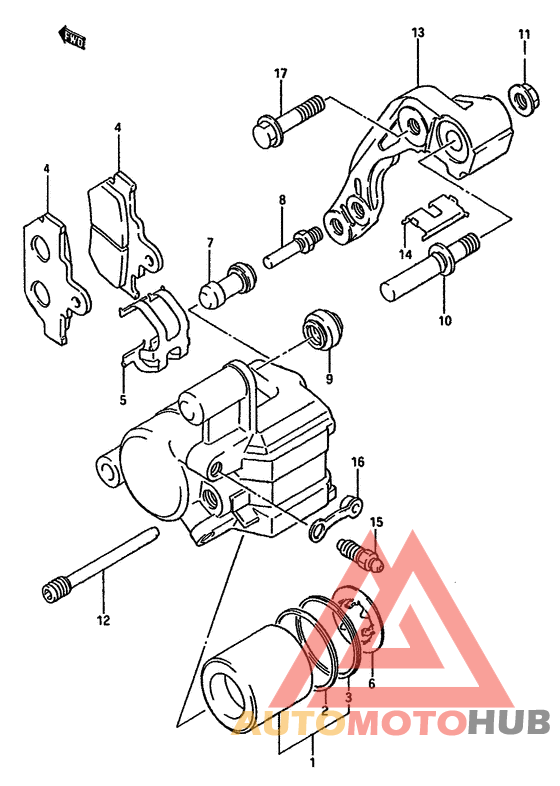 Передний суппорт