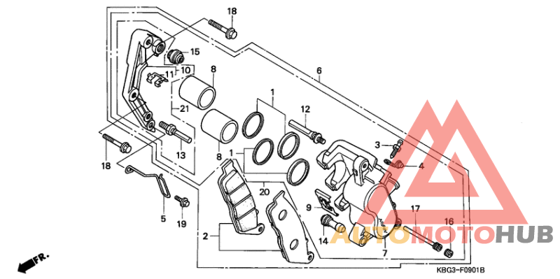Передний суппорт