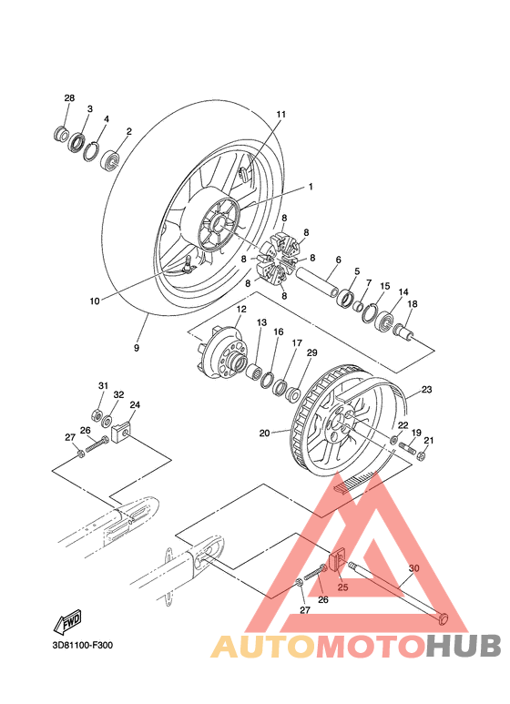 Переднее колесо