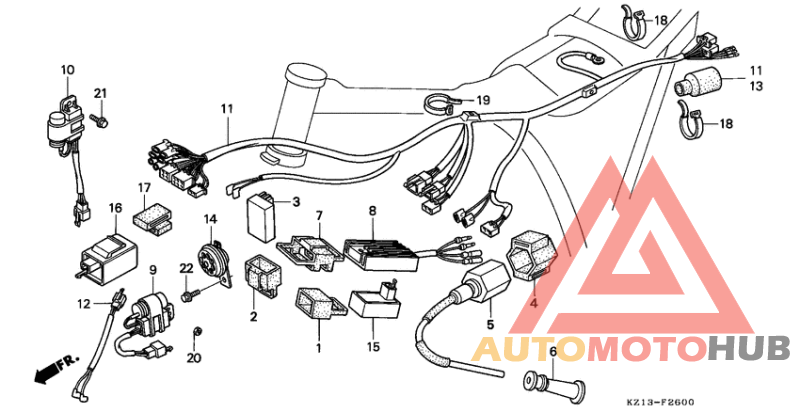 Wire harness/ ignition coil/c.d.i. unit