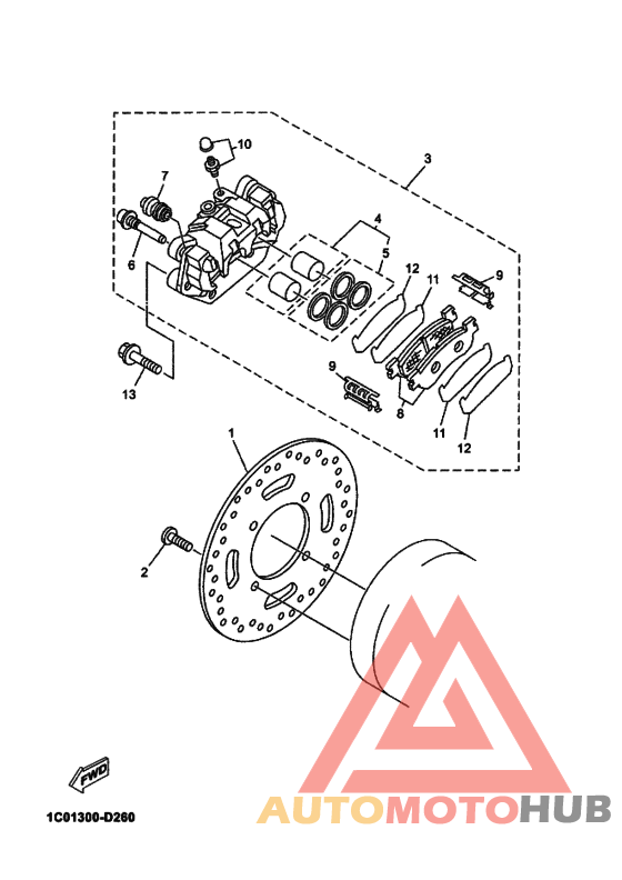 Задний суппорт