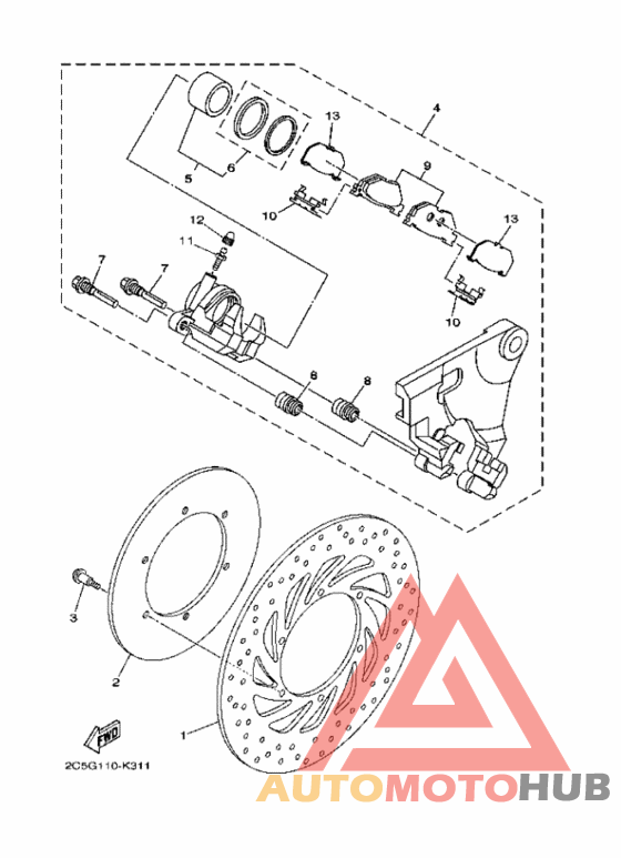 Задний суппорт