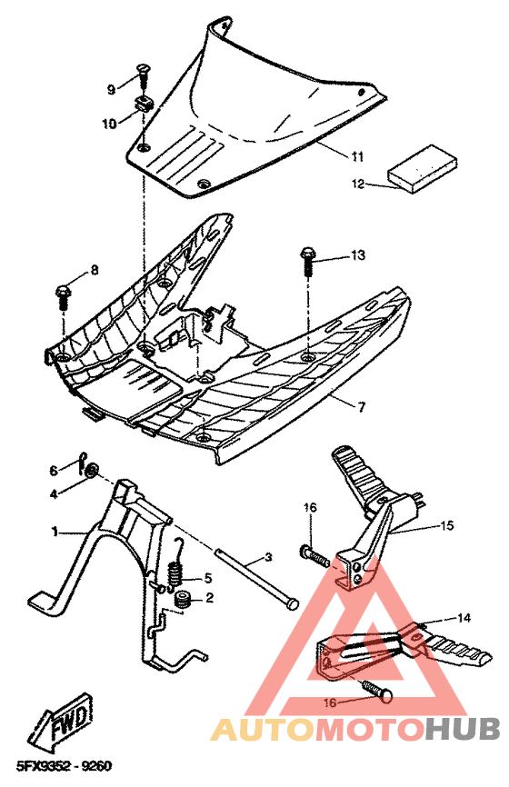 Stand. footrest