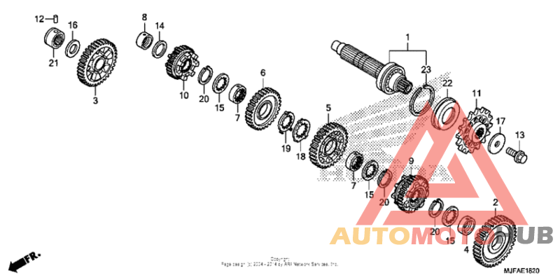 Transmission (countershaft) (ctx700d)