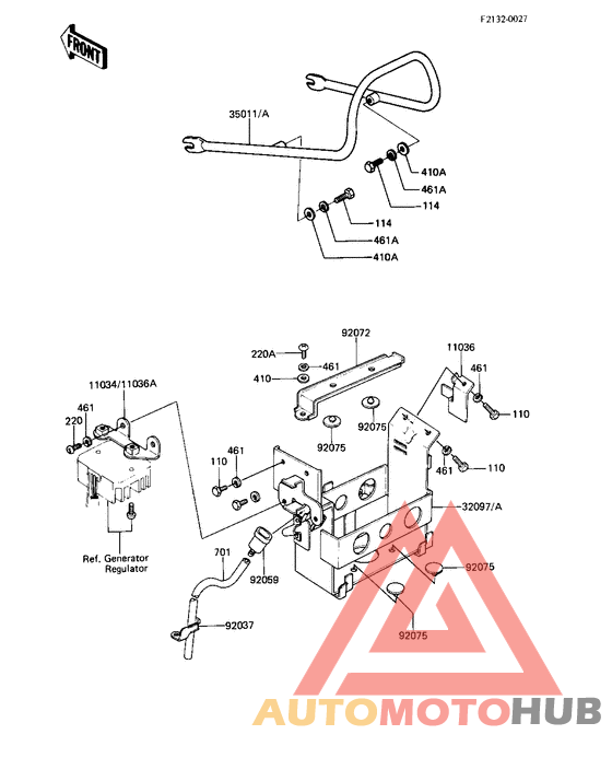 Battery case/electro bracket