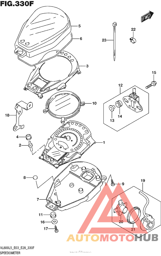 Speedometer (Vl800Bl5 E28)