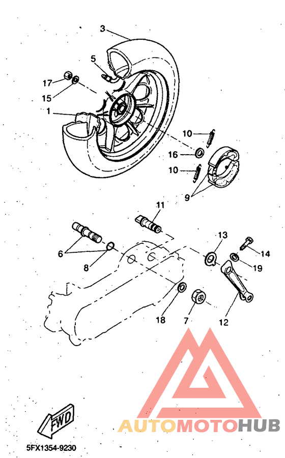 Переднее колесо