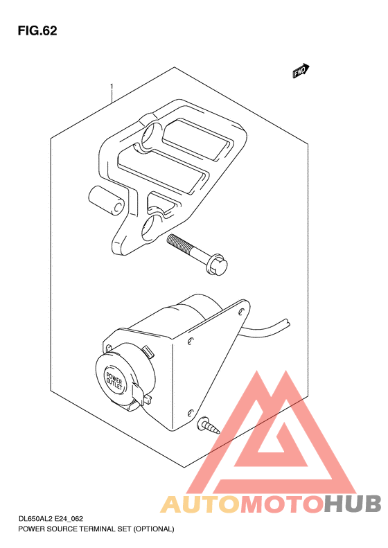 Power source terminal set