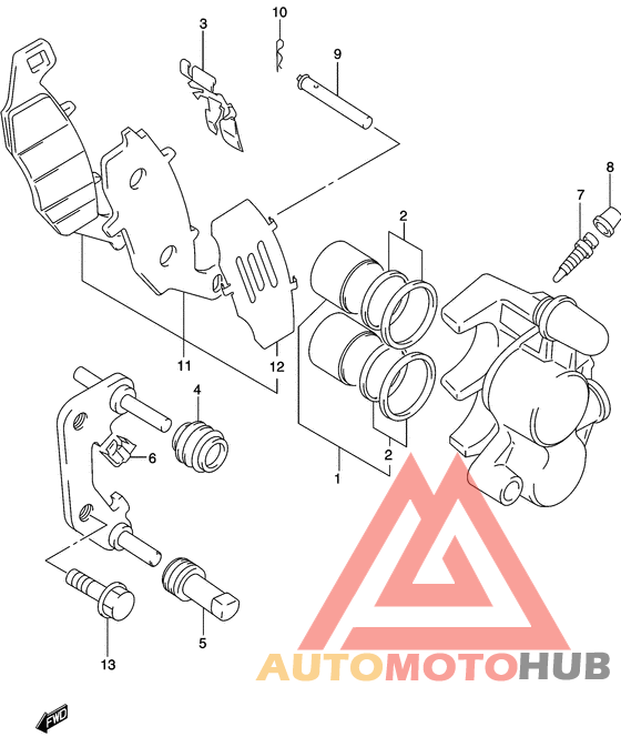 Передний суппорт