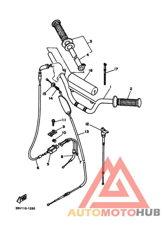 Steering handle.cable