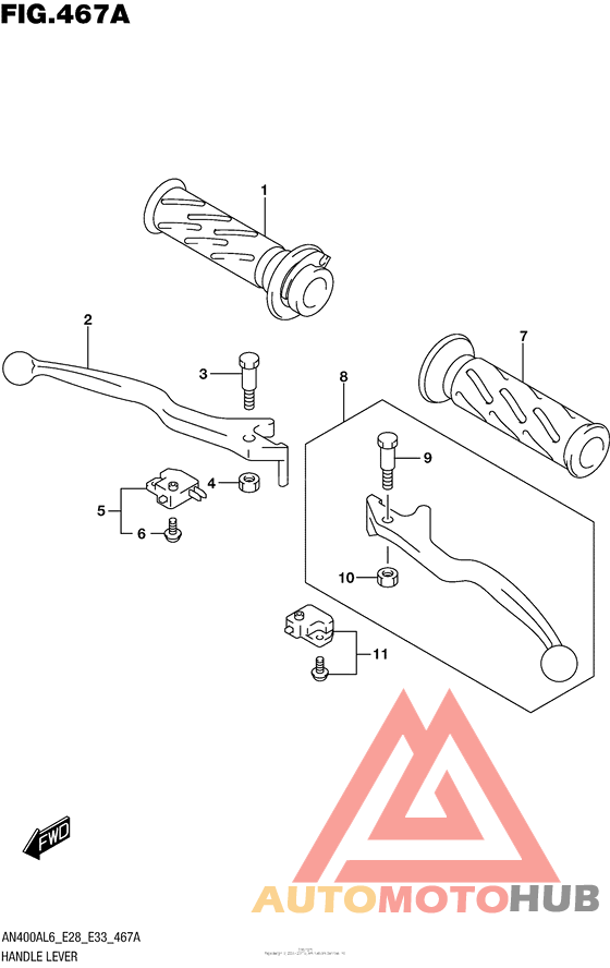 Handle Lever (An400Al6 E33)
