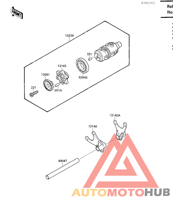 Change drum/shift fork