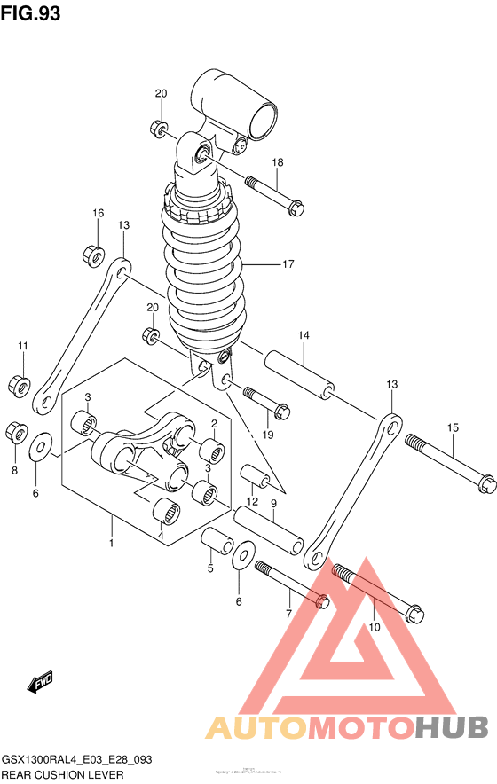 Rear Cushion Lever (Gsx1300Ral4 E03)