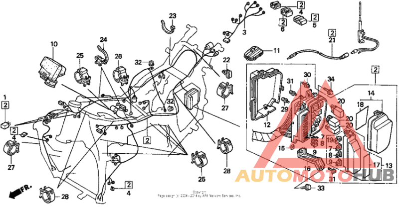 Gl1500i wire harness