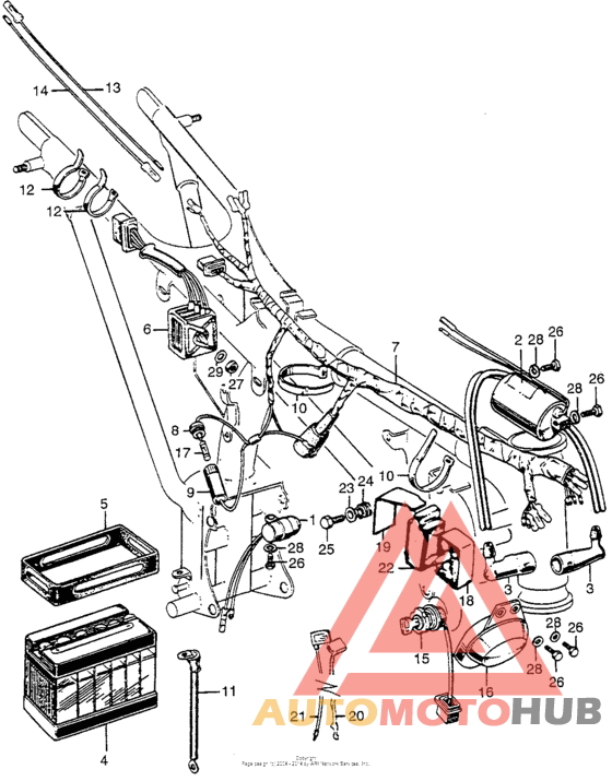 Cl175 wire harness + battery