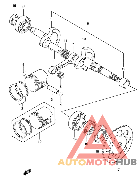 Вал коленчатый