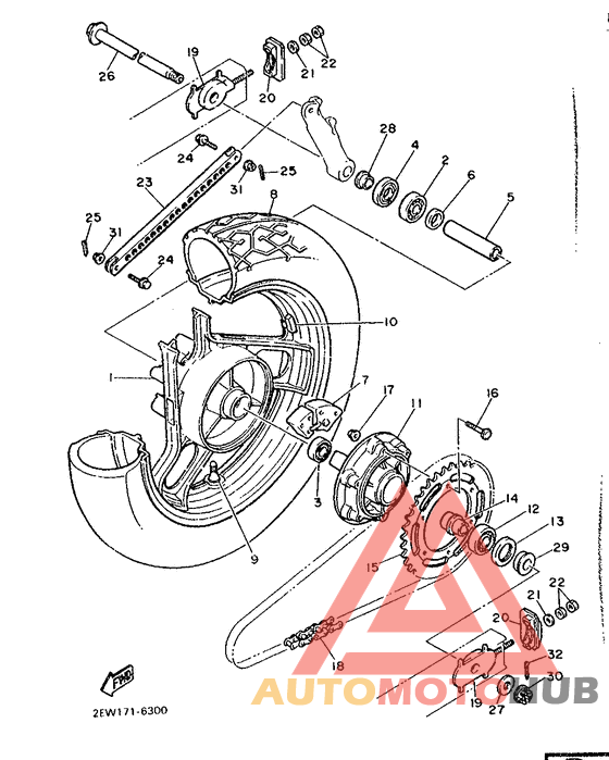 Переднее колесо