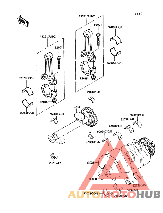 Вал коленчатый