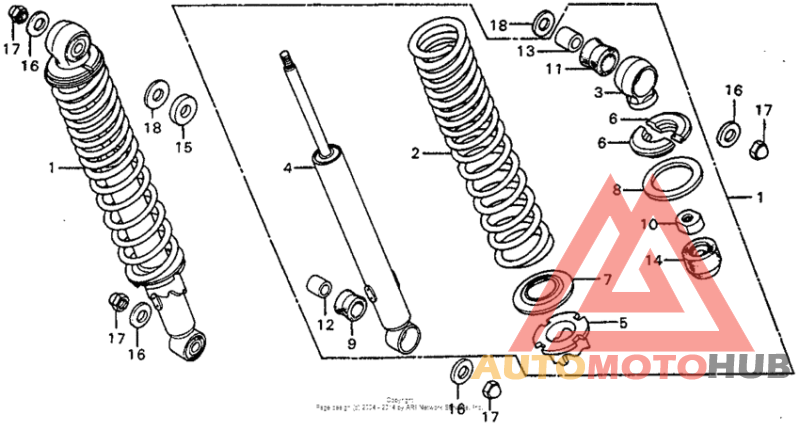 Rear shock absorber 77-78