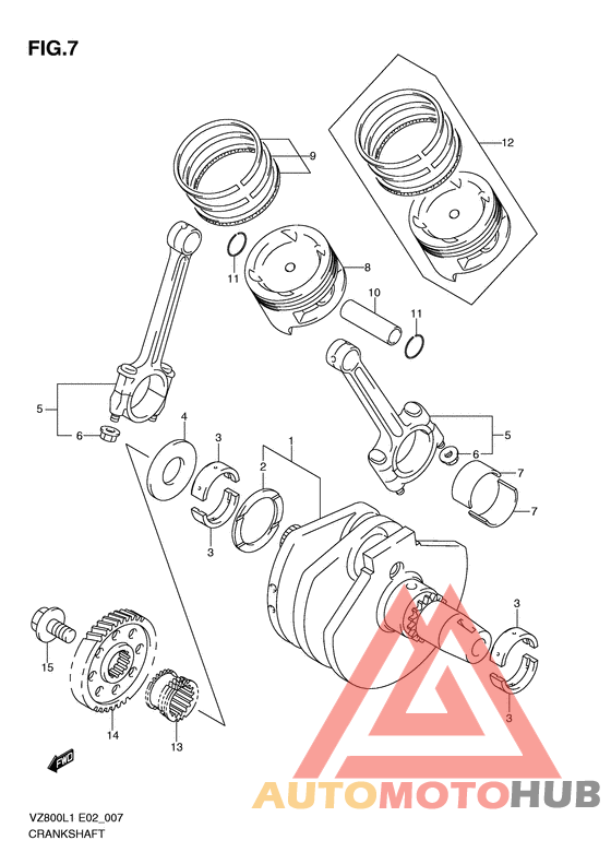 Вал коленчатый