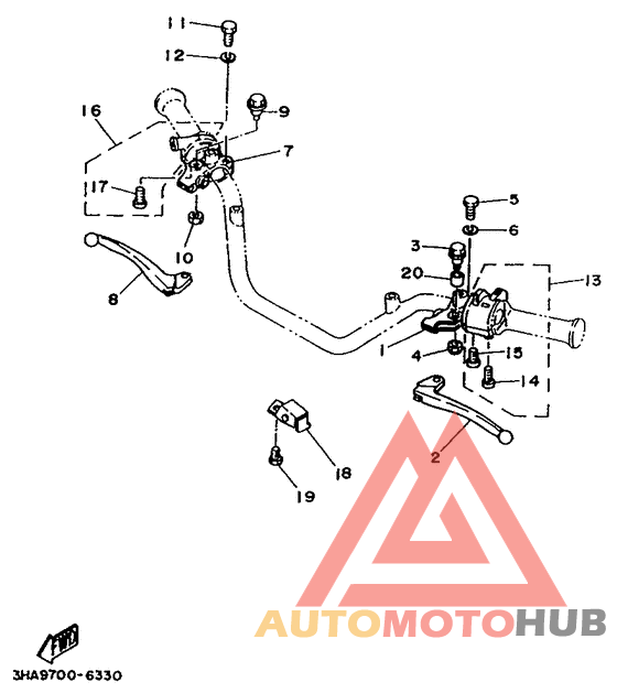 Handle switch. lever