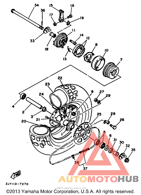 Переднее колесо