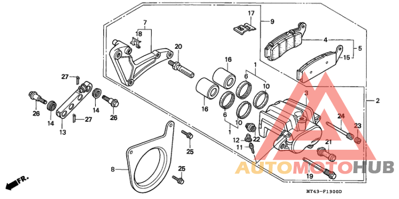 Задний суппорт