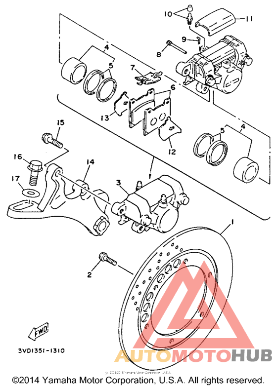 Задний суппорт