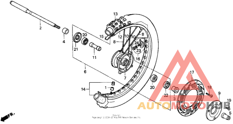 Front wheel 90-91