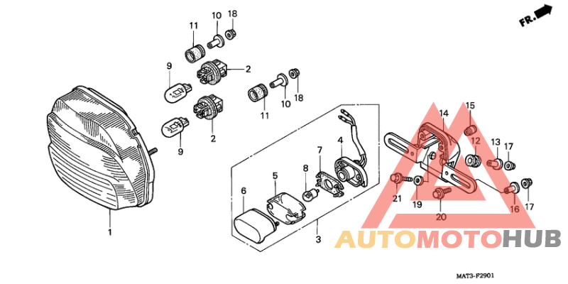 Taillight unit ass`y