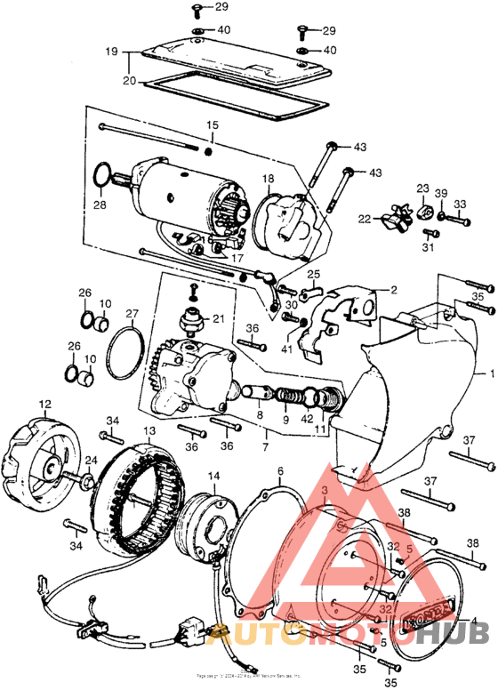 Alternator + oil pump