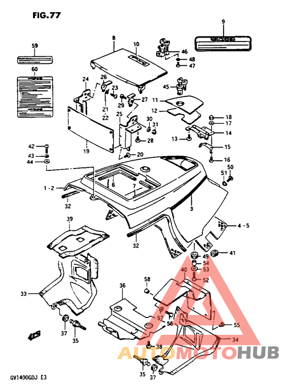 Frame upper cover model h/j