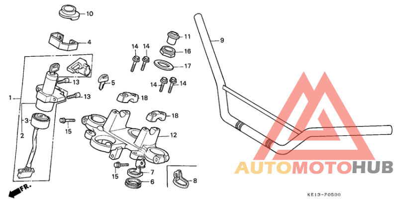 Handle pipe/top bridge