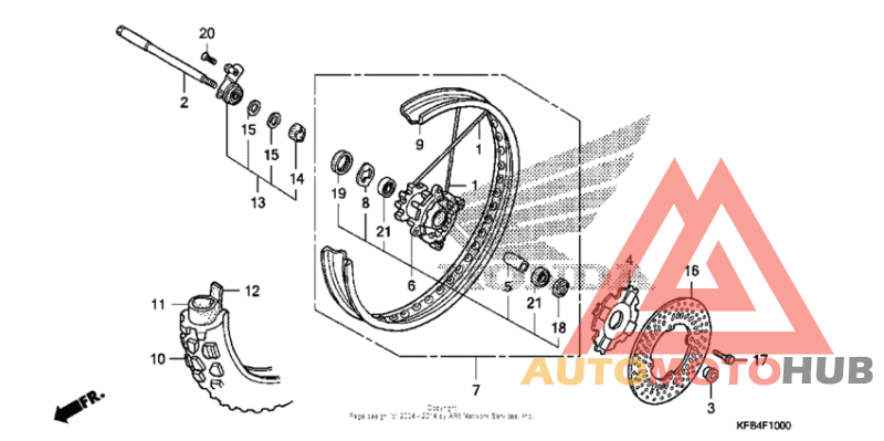 Front wheel (crf230l)