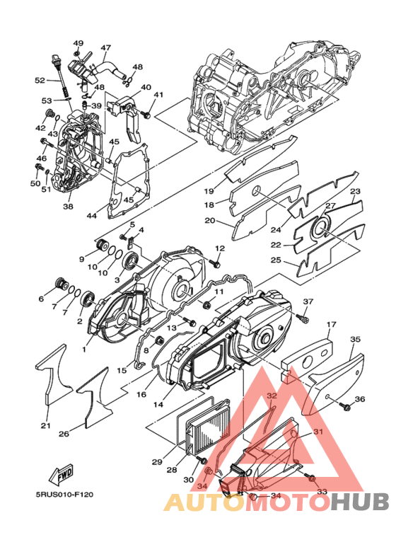Crankcase cover ass`y  (v