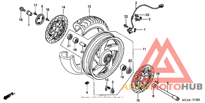 Переднее колесо