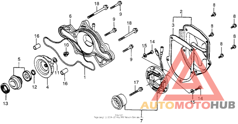 Water pump + c.d.i. pulser