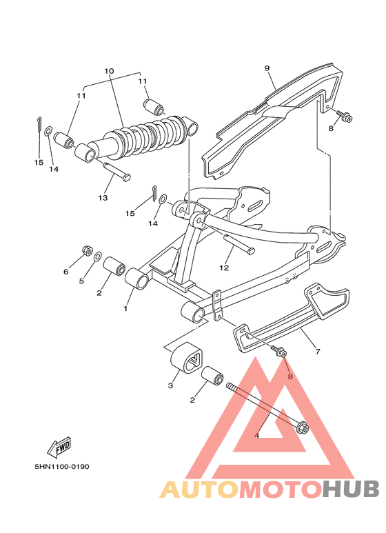 Rear arm. suspension