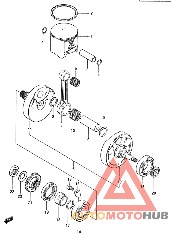 Вал коленчатый