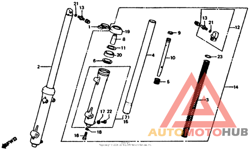 Front shock absorber 82-83