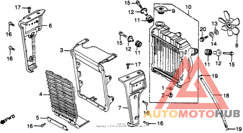 Radiator + cooling fan