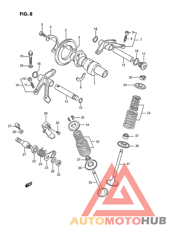 Распределительный вал-клапаны