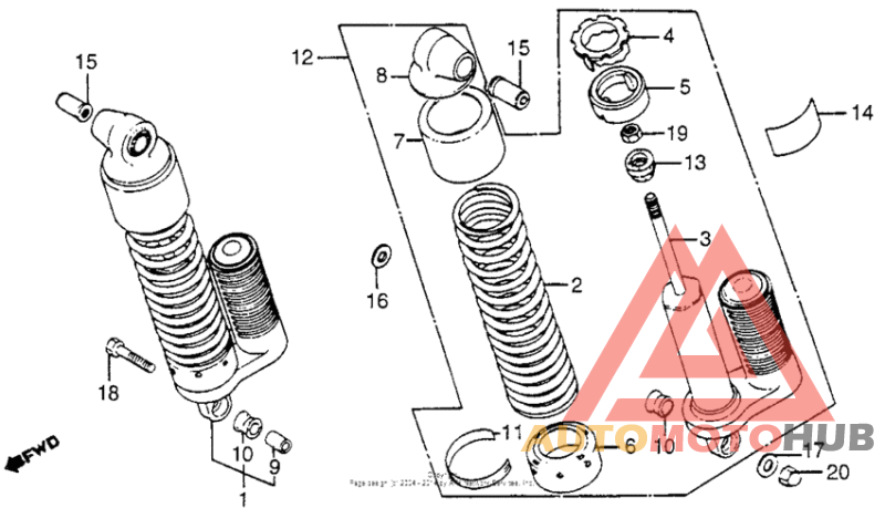Задние амортизаторы