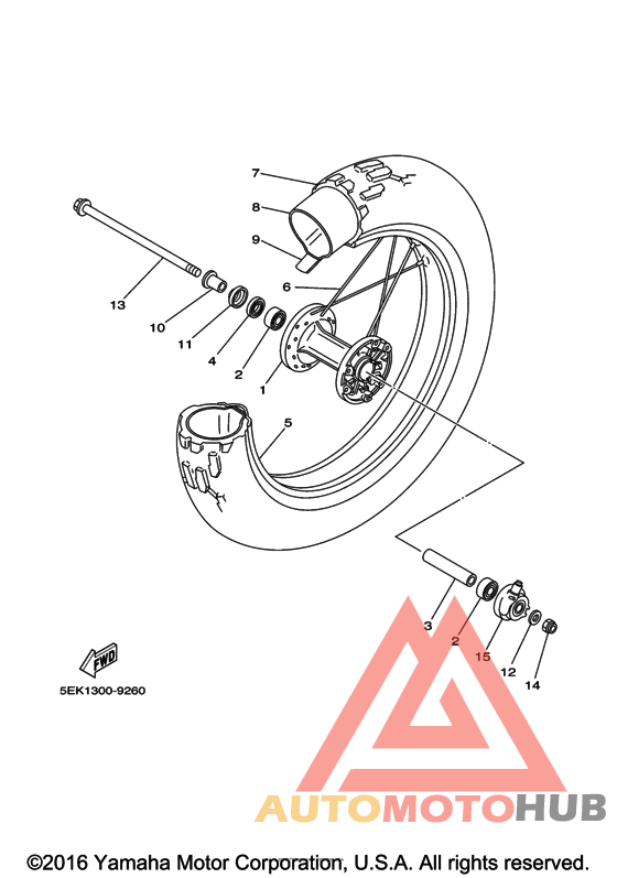 Переднее колесо