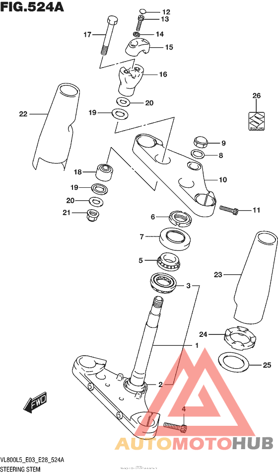 Steering Stem (Vl800L5 E03)