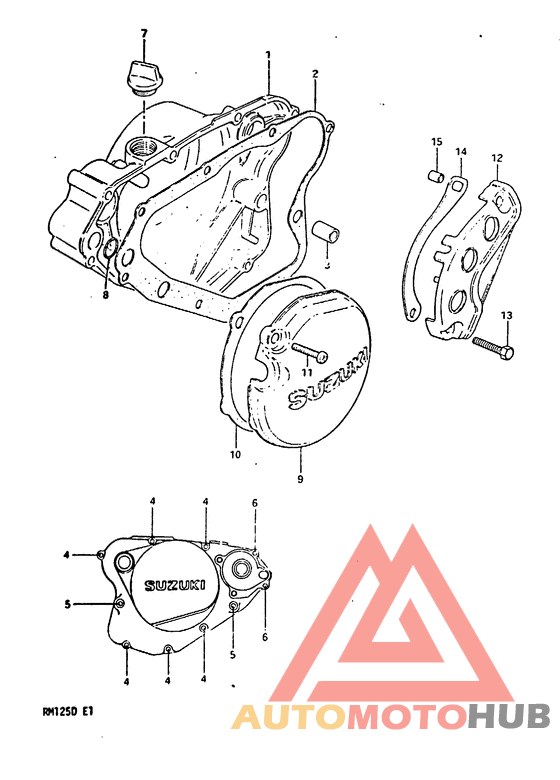 Crankcase cover ass`y  (v